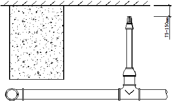 直立或下垂型标准喷头溅水盘与顶板的距离