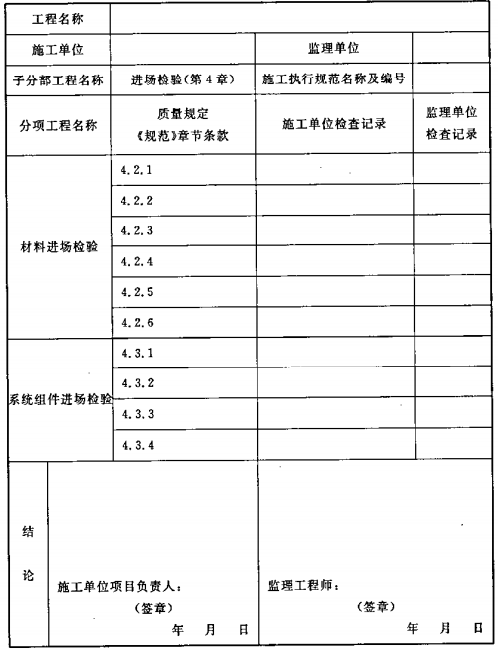 B.0.2-1 泡沫灭火系统施工过程检查记录