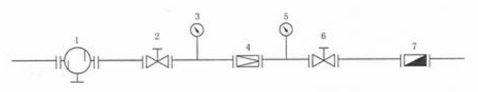 图2  减压阀流量性能试验示意图
