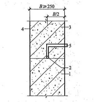 图4.1.25-4  施工缝防水构造（四）
