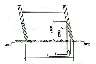图8  斜围护结构