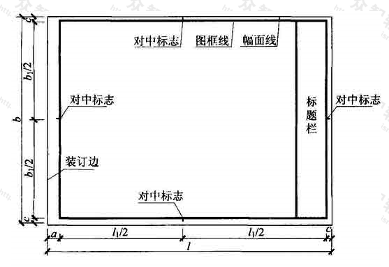 表3.2.1-1  A0~A3横式幅面（一）