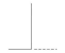 图3  虚线为实线延长线 