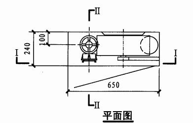 甲型单栓室内消火栓箱(平面图)