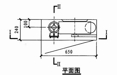 甲型单栓室内消火栓箱（平面图）