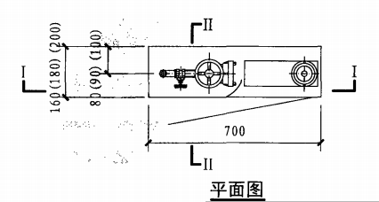 薄型单栓带消防软管卷盘消火栓箱（平面图）