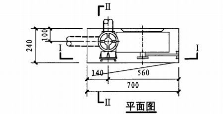 甲型单栓带灭火器箱组合式消防柜(平面图)
