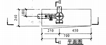 乙型单栓带灭火器箱组合式消防柜(平面图)