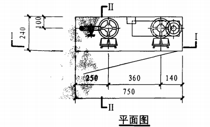 双栓带消防软管卷盘消火栓箱（平面图）