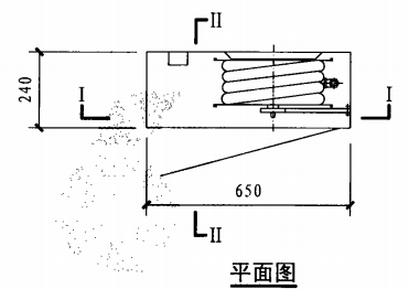 自救式消防软管卷盘箱（平面图）