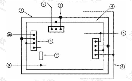 图9  外部管线多点进入建筑物时端子板利用内部导体互连示意图