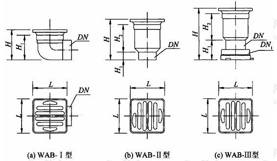 图B.0.1 可调式防虫防溢地漏外形