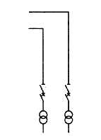 图A.2.1-1  线路变压器组接线（a）变电站使用断路器