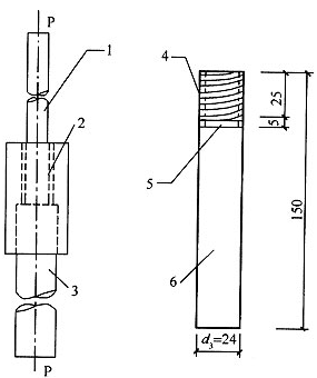 图C.6.1 试件安装钢螺杆