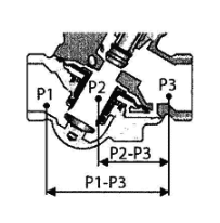 图6.1.3-2  动态压差平衡型电动调节阀作用示意图