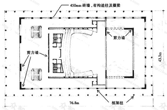 马拿瓜国家剧院平面