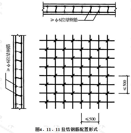 拉结钢筋配置形式