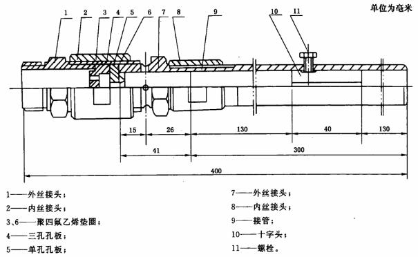 图3 标准泡沫枪示意图