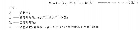 成新率计算见式