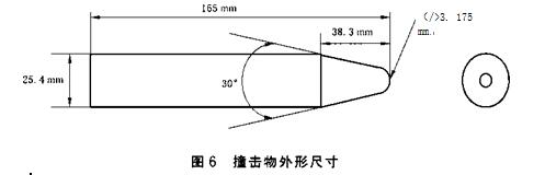 撞击物外形尺寸