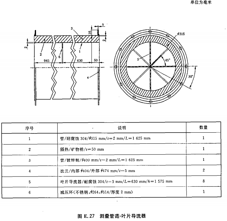 测量管道-叶片导流器