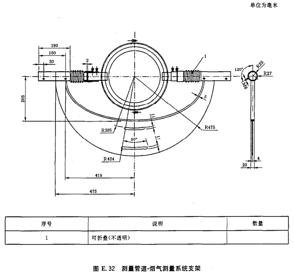 测量管道-烟气测量系统支架