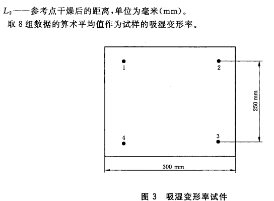 吸湿变形率试件