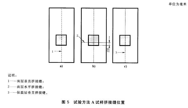 图5试验方法A试样拼接缝位置