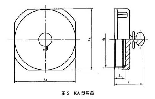 图2 KA型闷盖