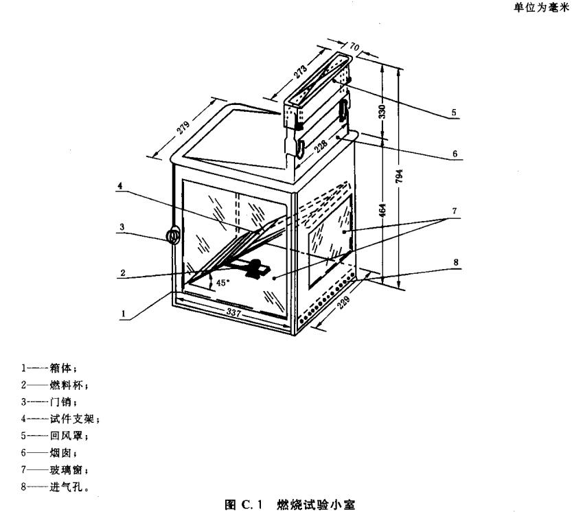 燃烧试验小室