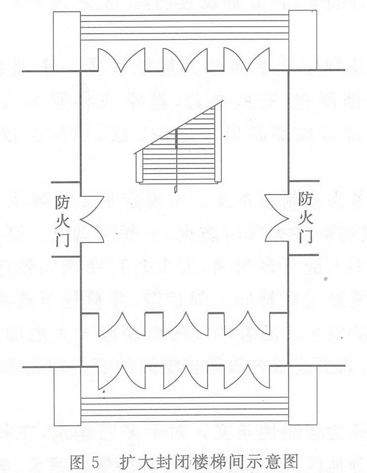 图5 扩大封闭楼梯间示意图