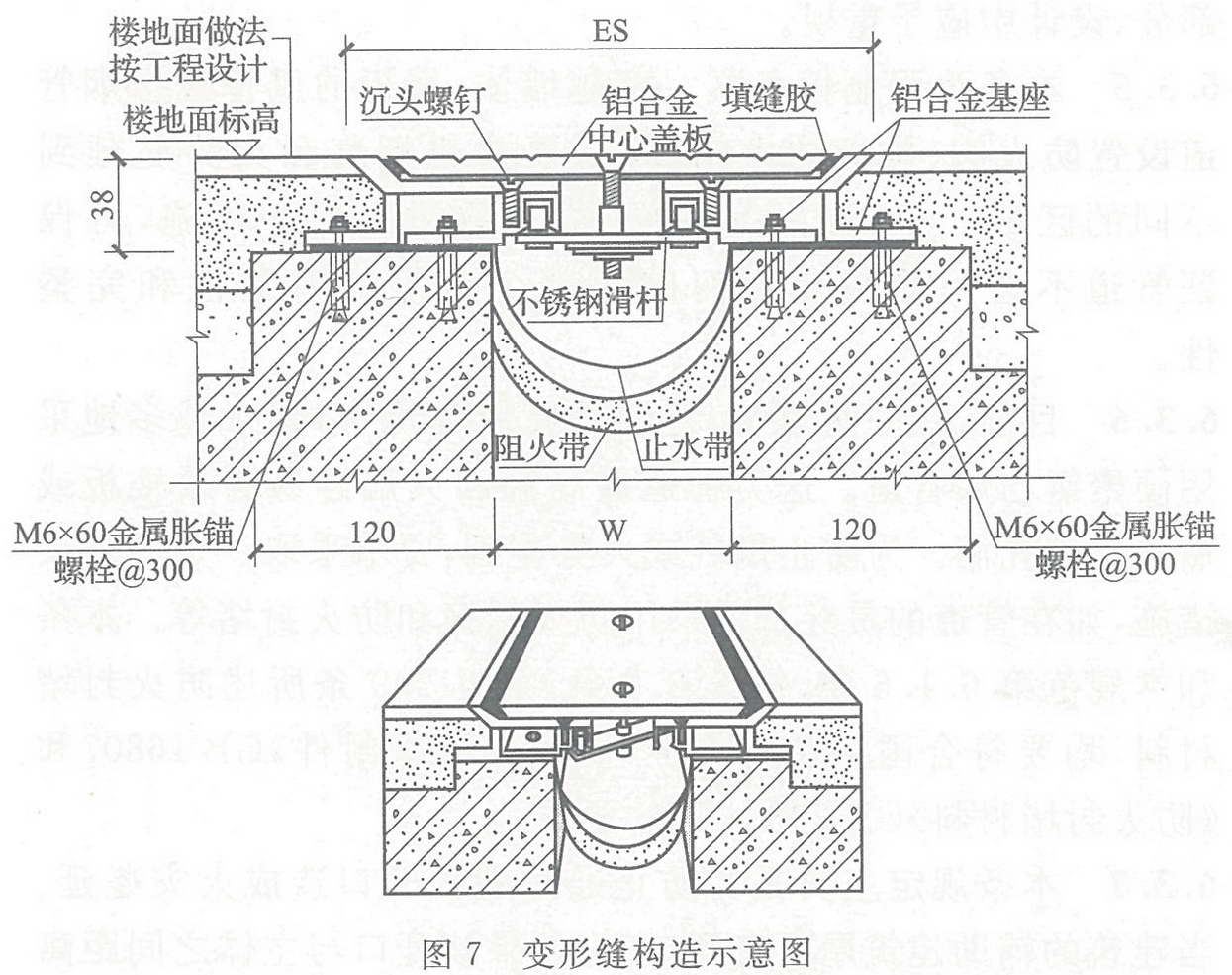 图7 变形缝构造示意图