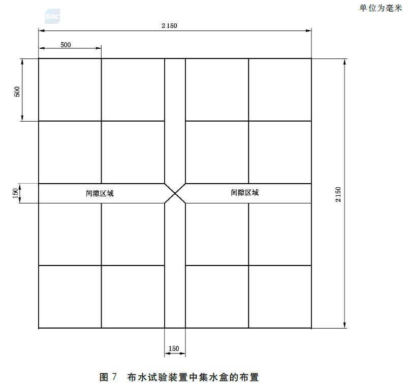 图7 布水试验装置中集水盒的布置