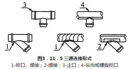 图3．11．5 三通连接形式