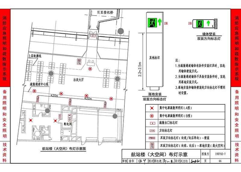 航站楼（大空间）布灯示意