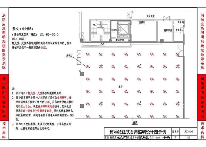 博物馆建筑备用照明设计图示例