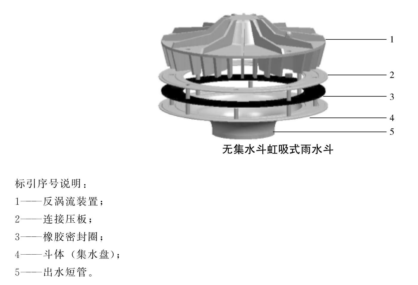 图A.2 虹吸式雨水斗Ⅱ型