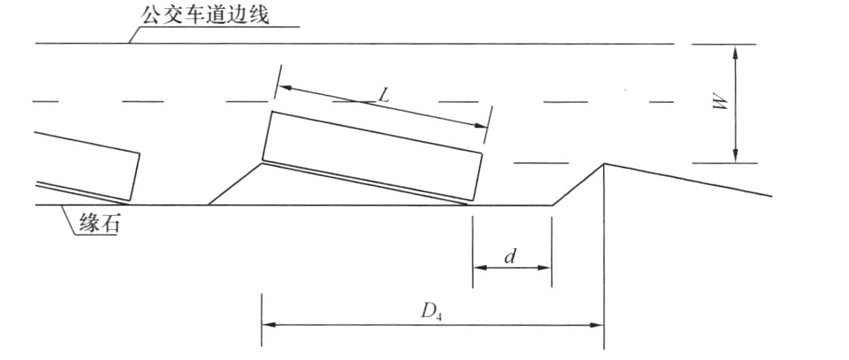 图5.4.3-5 锯齿式停靠站